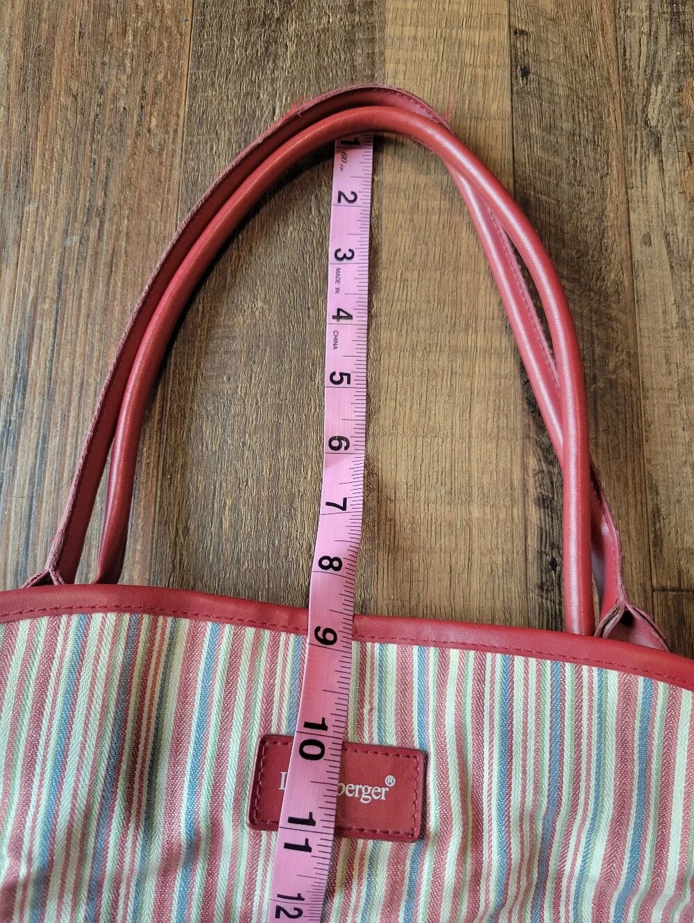 Vintage Lonaberger Market Stripe 4 Piece Set - Totes, Cosmetic Bag, Water Bottle